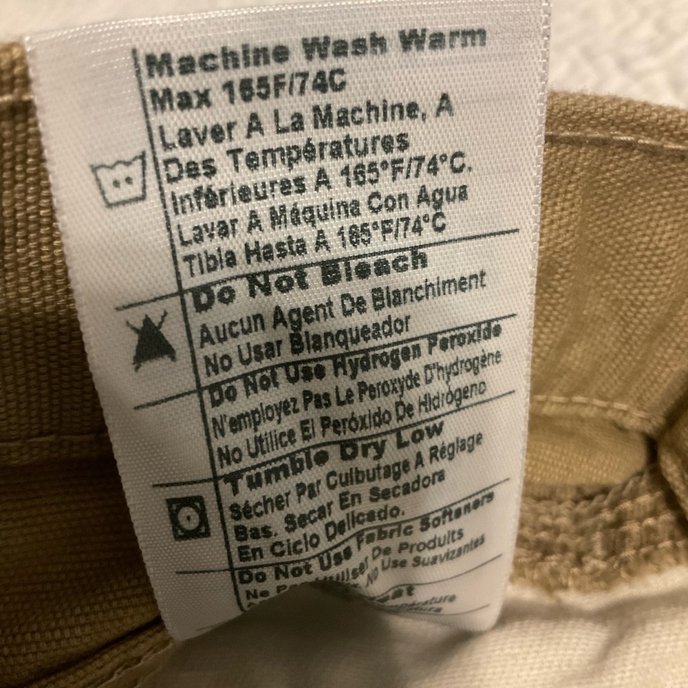 Carhartt FR Pants Mens 32x30 Khaki Flame Resistant CAT 2 FRB159 Loose Fit - Picture 9 of 11